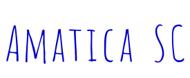 Amatica SC шрифт